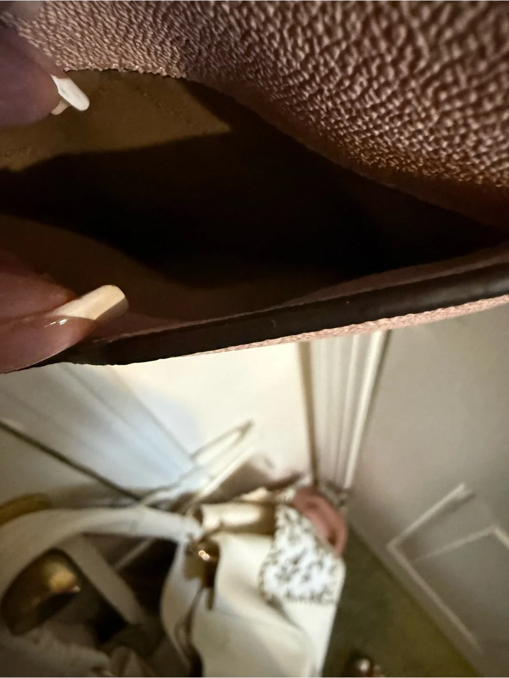 Michael Kors Pink Logo Crossbody Bag with Gold Chain